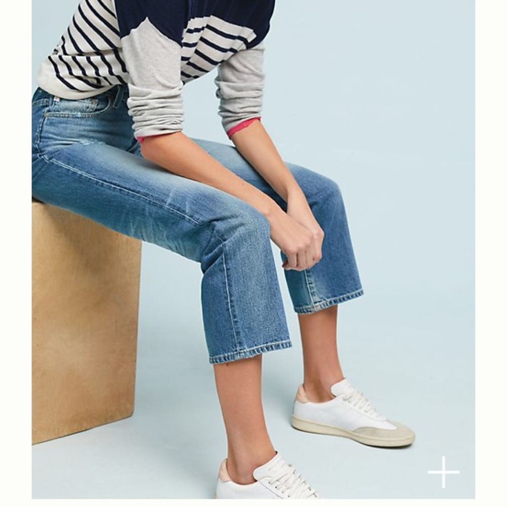 AG the Rhett vintage high-waisted jeans.